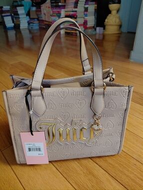 Juicy Couture Tan Cafe Upgrade U Mini Tote New